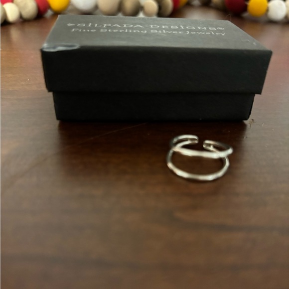 Silpada 925 Sterling Silver Double Circle Toe Ring O0961 - Picture 2 of 3